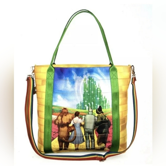 NWT HARVEYS SEATBELT BAG "POSTER TOTE YELLOW BRICK ROAD" BAG, WIZARD OF OZ! - Picture 8 of 9